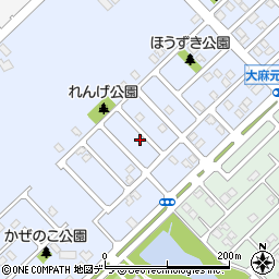 北海道江別市大麻元町174-46周辺の地図
