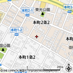 北海道札幌市東区本町２条2丁目6-24周辺の地図
