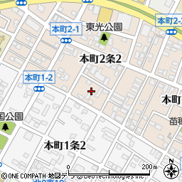北海道札幌市東区本町２条2丁目6-12周辺の地図