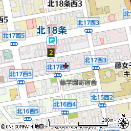 セブンイレブン札幌北１７条店周辺の地図