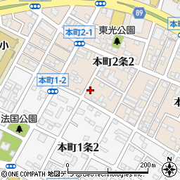北海道札幌市東区本町２条2丁目6-2周辺の地図