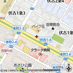 かつや 札幌伏古店周辺の地図