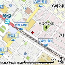 鳥せい琴似店周辺の地図