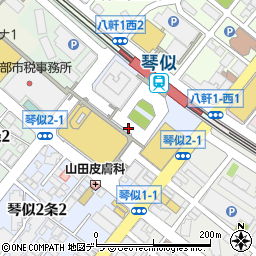 〒063-0812 北海道札幌市西区琴似二条の地図