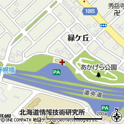 セイコーマート野幌ＰＡ下り店周辺の地図