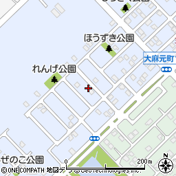 北海道江別市大麻元町174-30周辺の地図