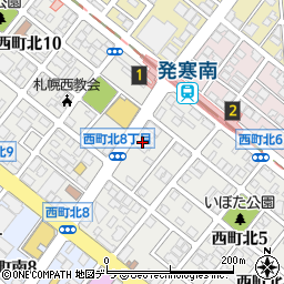 札幌西区ともメンタルクリニック周辺の地図