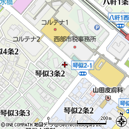 株式会社エーアンドエーマテリアル　北海道支店周辺の地図