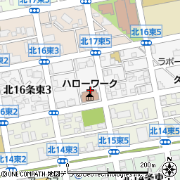 札幌北公共職業安定所周辺の地図