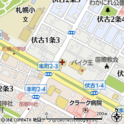 ダイソー札幌伏古環状通店周辺の地図