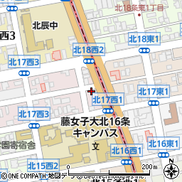 〒001-0017 北海道札幌市北区北十七条西４丁目の地図