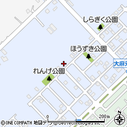北海道江別市大麻元町174-55周辺の地図