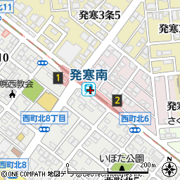 発寒南駅周辺の地図