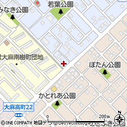 北海道江別市大麻新町12-7周辺の地図