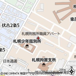 札幌刑務所官舎８号棟周辺の地図