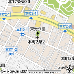 北海道札幌市東区本町２条2丁目2-30周辺の地図