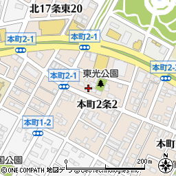 北海道札幌市東区本町２条2丁目2-35周辺の地図