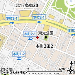 北海道札幌市東区本町２条2丁目2-36周辺の地図