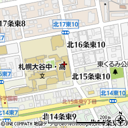 札幌大谷高等学校周辺の地図