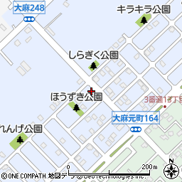 北海道江別市大麻元町169-6周辺の地図