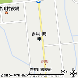 赤井川郵便局周辺の地図