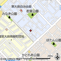 北海道江別市大麻新町11-6周辺の地図