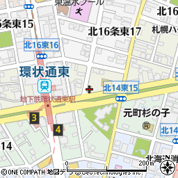 吉野家環状通東店周辺の地図