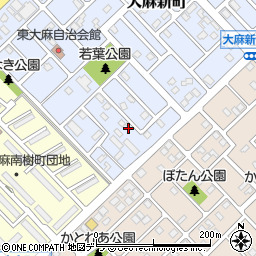 北海道江別市大麻新町13-13周辺の地図