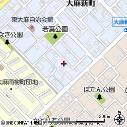 北海道江別市大麻新町13-12周辺の地図