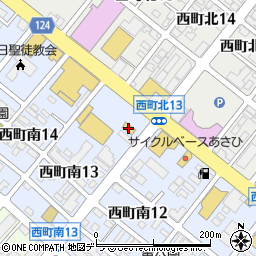 セブンイレブン札幌西町南１３丁目店周辺の地図