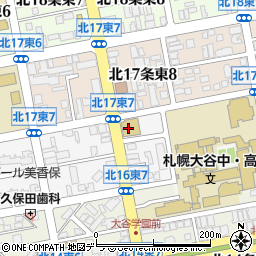 札幌大谷大学　附属幼稚園周辺の地図