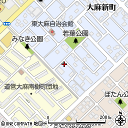北海道江別市大麻新町11-2周辺の地図