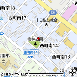 北海道札幌市西区西町南15丁目周辺の地図