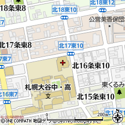 札幌大谷大学短期大学部周辺の地図