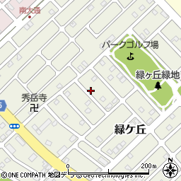 北海道江別市緑ケ丘周辺の地図