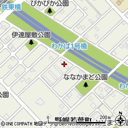 野幌若葉ニュータウンＨ棟周辺の地図