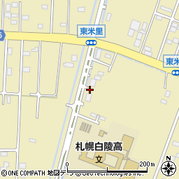 北海道札幌養護学校白桜高等学園　職員室周辺の地図