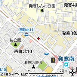 アンシャンテ発寒南周辺の地図