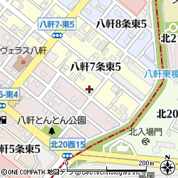 北海道札幌市西区八軒７条東5丁目2-2周辺の地図