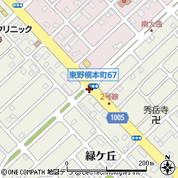 野幌若葉町９４周辺の地図