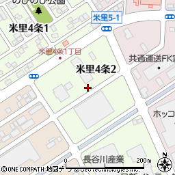 北海道札幌市白石区米里４条周辺の地図