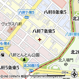 北海道札幌市西区八軒７条東5丁目2-3周辺の地図