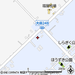 北海道江別市大麻元町170-9周辺の地図