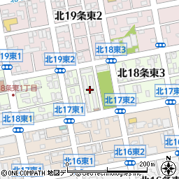 北海道札幌市東区北１８条東2丁目周辺の地図