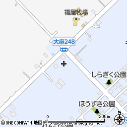北海道江別市大麻元町170-2周辺の地図