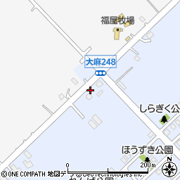北海道江別市大麻元町170-6周辺の地図