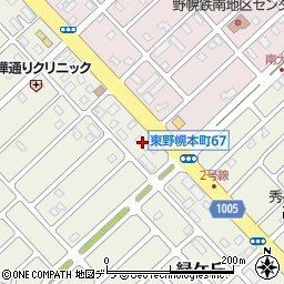スズキ野幌・ロータス金田商会周辺の地図