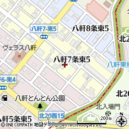 北海道札幌市西区八軒７条東5丁目2-11周辺の地図