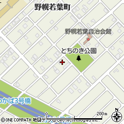 北海道江別市野幌若葉町周辺の地図