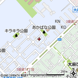 北海道江別市大麻元町158-30周辺の地図